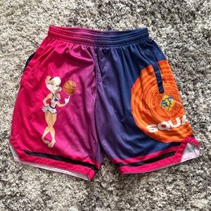 Women's Gradient Pink & Navy Basketball Shorts